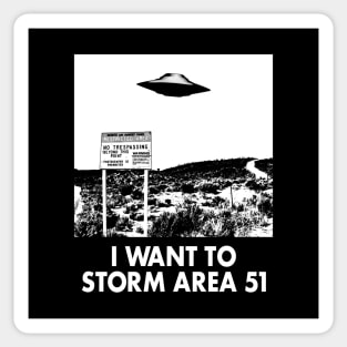 Storm Area 51 Retro Vintage Meme For Alien Sci-fi Fans Sticker